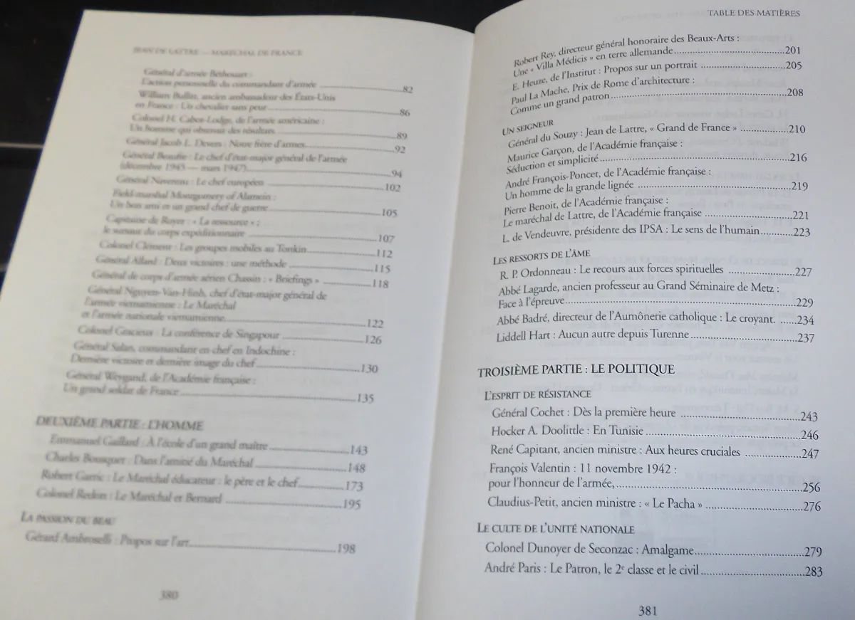 Livre : Jean de Lattre Maréchal de France - Le Soldat / l'Homme / Le Politique vue 4